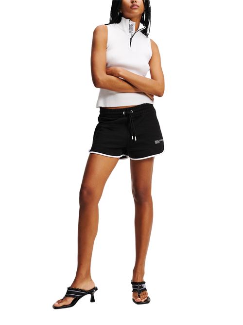 Shorts neri in cotone Karl Lagerfeld jeans | A2W10095999